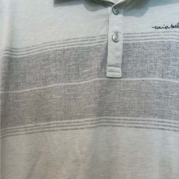 Travis Mathew Infinite Wishes Stripe Polo In Heather Neptune - Picture 5 of 7